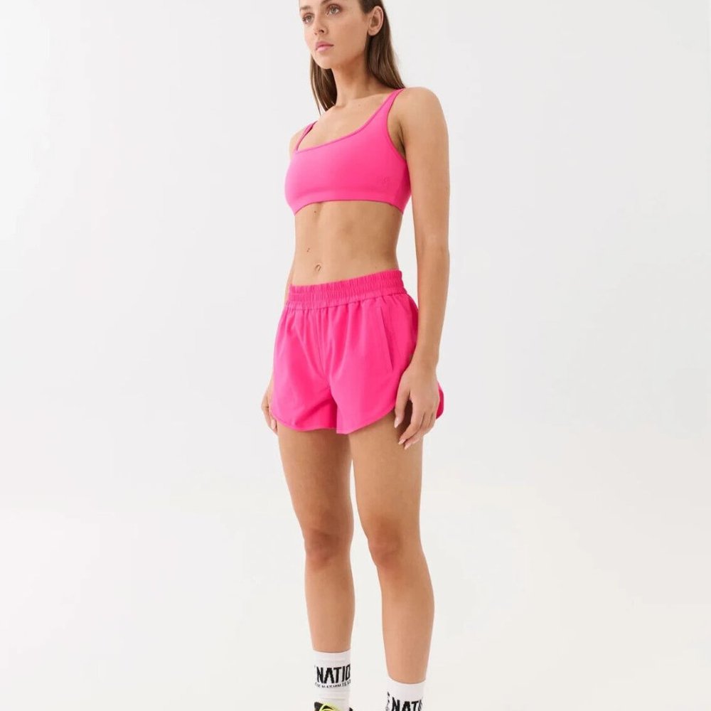 New P.e Nation Amplify Sports Bralet in PINK GLO sz XS Running Yoga Athleisure